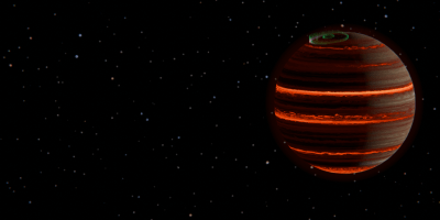 'Northern Lights' have been discovered on SIMP-0136, a planet 20 light years from Earth (Credit: Dr Evert Nasedkin)